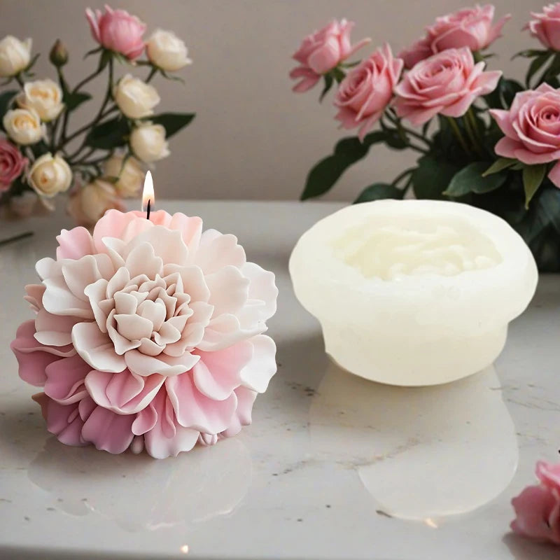 Hibiskusform för ljus och tvål