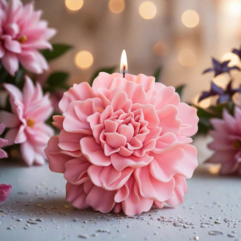 Hibiskusform för ljus och tvål