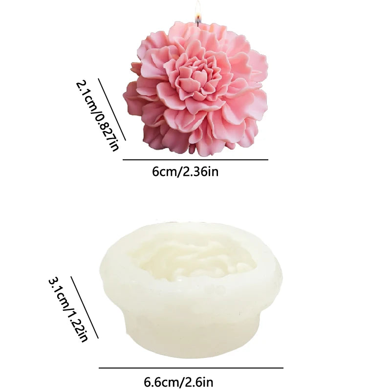 Hibiskusform för ljus och tvål